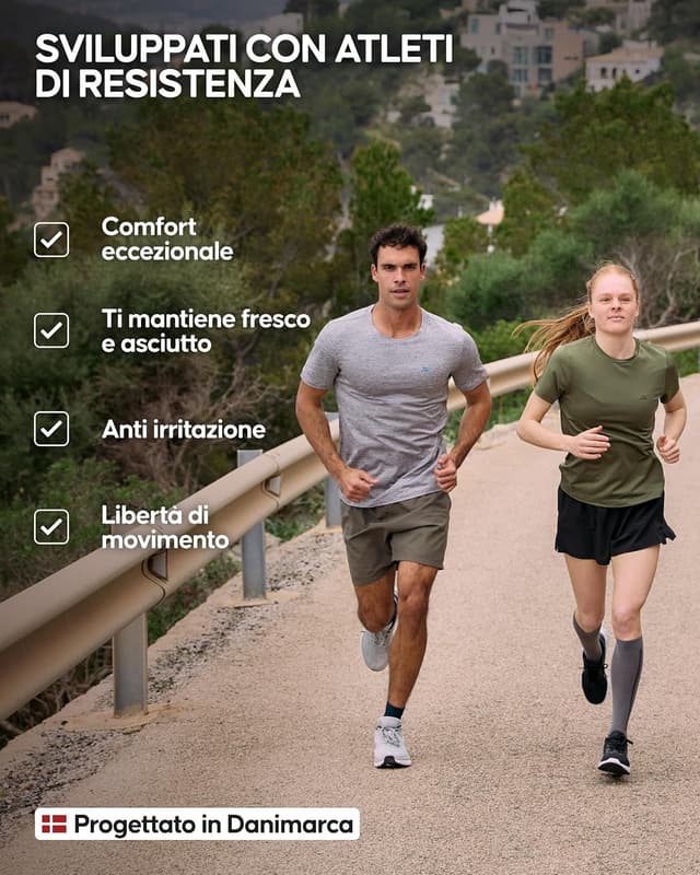 Detalle de DANISH ENDURANCE Maglietta Sportiva Donna a Maniche Corte Quick-Dry traspirante