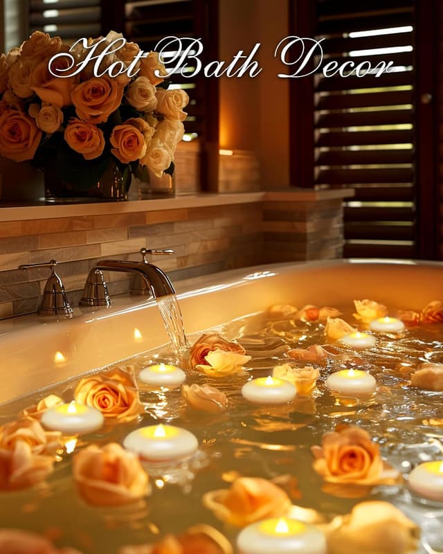 Detalle 2 de Homemory 24 Pack flameless floating LED candles