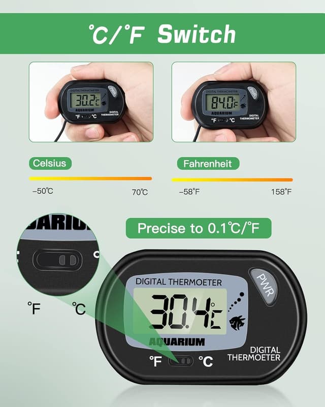Thumbnail 6 de Digital aquarium thermometer LCD, 58×38mm