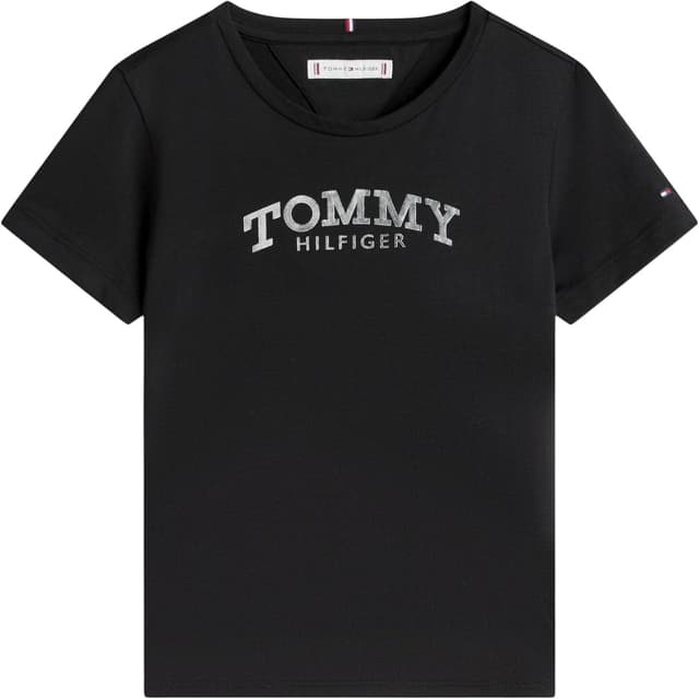 Detalle de Tommy Hilfiger Tommy Foil Tee SS KG0KG08974 maglietta per bambine e ragazze