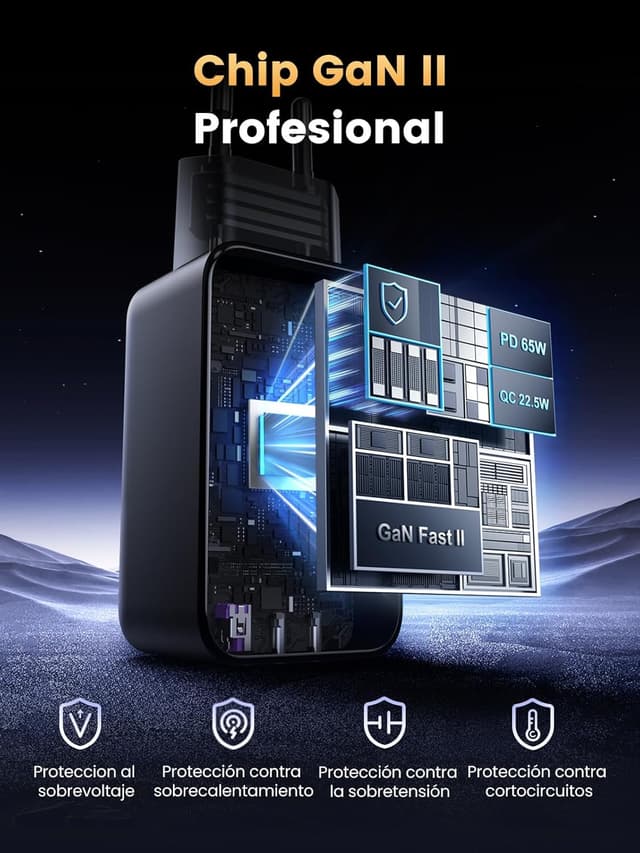 Thumbnail 4 de UGREEN Nexode Cargador USB C 65W