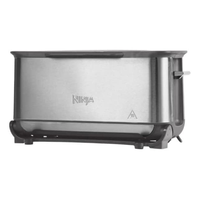 Detalle de Ninja ST202EU tostador de acero inoxidable de 2400 W para 2 rebanadas y ranura larga