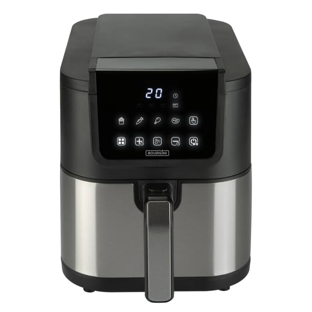 Detalle de Bourgini Freidora de aire de 5 L Health fryer Slim sin aceite con cesta cerámica ECO