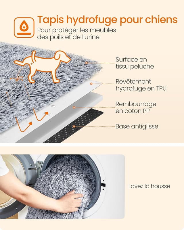 Detalle de Feandrea FluffyHug Panier pour Chien Taille XXL