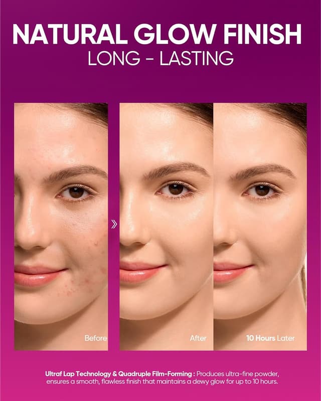 Thumbnail 6 de SKINTIFIC Cover Glow Perfect Cushion Foundation #02 Ivory — natural radiant cushion foundation for dry & combination skin