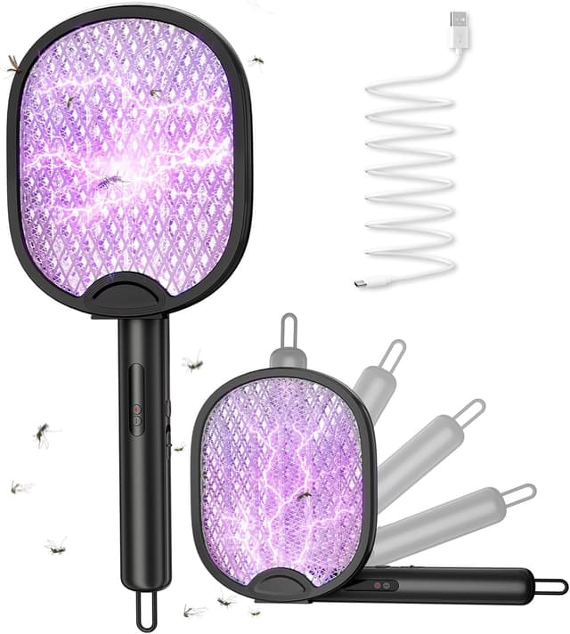 Detalle de WOCVRYY Racchetta Zanzare Elettrica 4000V 1500mAh