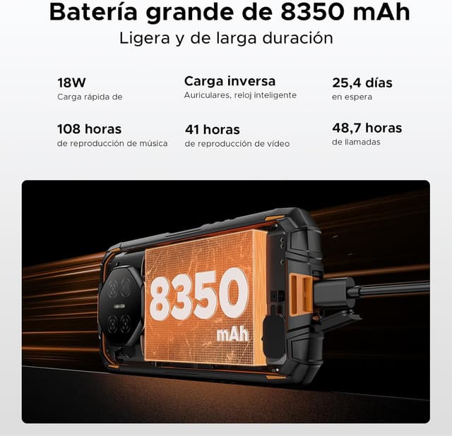 Thumbnail 2 de DOOGEE Fire 3 Ultra 🛡️ Móvil Rugerizado 5.5" IP68, 24GB/256GB