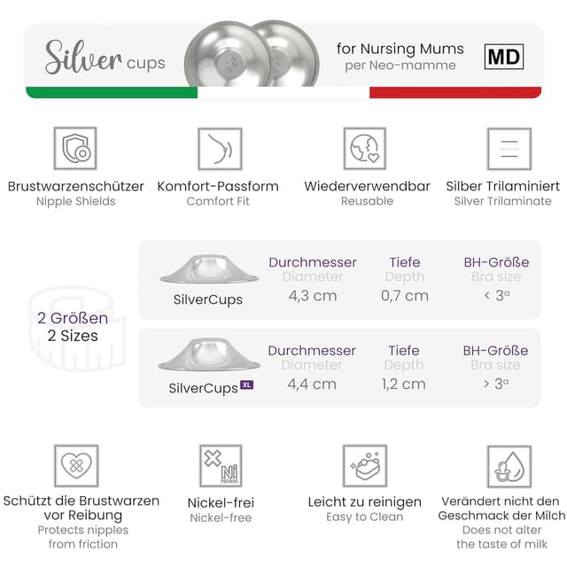 Thumbnail 4 de COVERbasics Silberhütchen Stillen Medizinprodukt