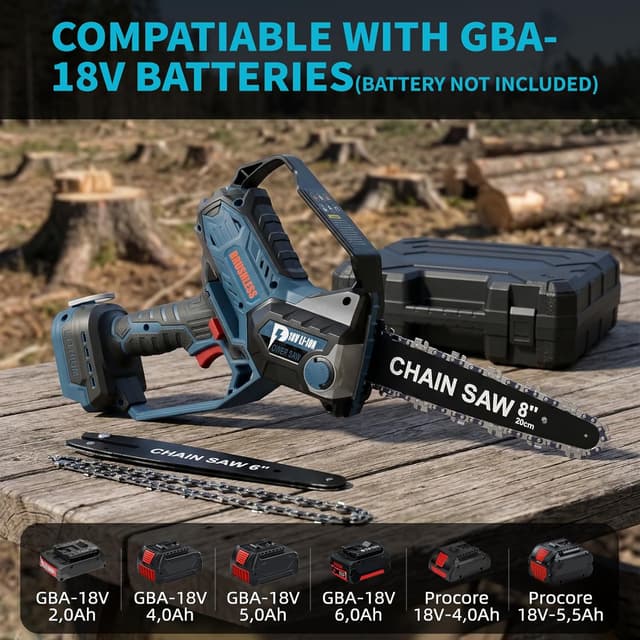 Thumbnail 5 de Bosch 18V 8‑Zoll Akku-Kettensäge, bürstenlos ⛏
