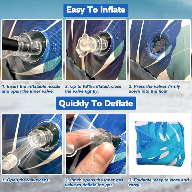 Thumbnail 5 de KEUCL Pool Floats 3 Pack Inflatable Chairs