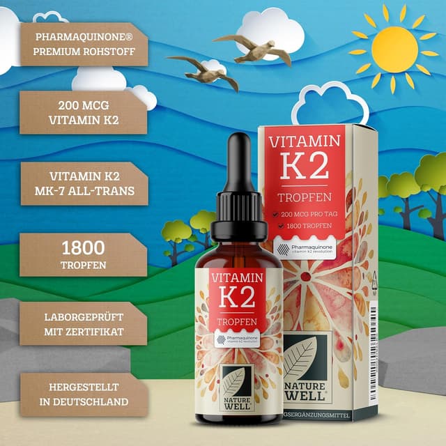 Detalle 2 de Vitamin K2 Tropfen 1800x 50 ml MK7