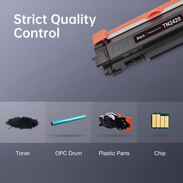 Detalle 2 de Toner LEMERO pour Brother TN2420, 4 noirs ⚙