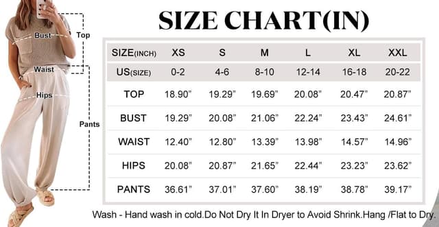 Thumbnail 6 de Momuk 2-Piece Ribbed Knit Lounge Set