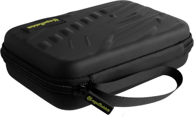 Detalle de MageRabbit Dart Case (Wallet Style) for Steel/Soft Darts – Holds 6 Darts + Accessories, Protective EVA, Black