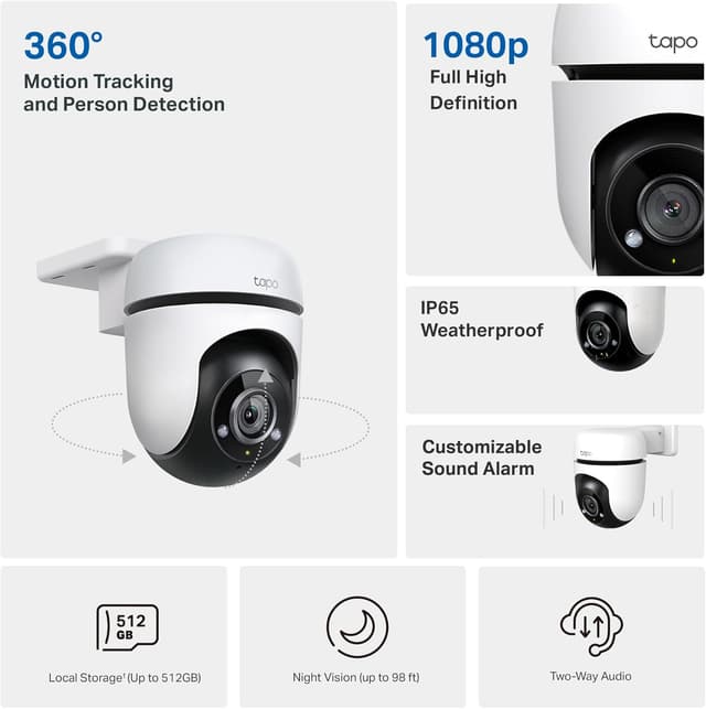 Detalle 2 de TP-Link Tapo C500 1080P Outdoor Pan/Tilt Security Camera
