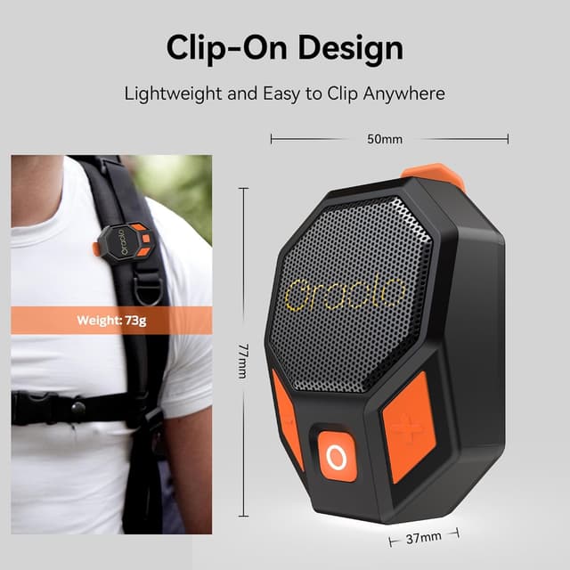 Thumbnail 1 de Oraolo Clip-On Bluetooth 5.4 Speaker 12H