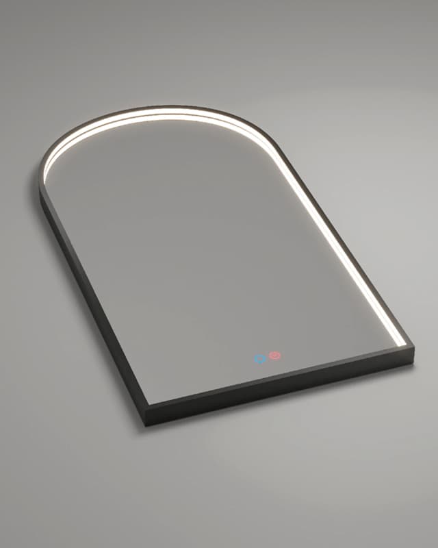 Detalle de Ledimex Espejo de baño negro Roma Ledimex 🪞