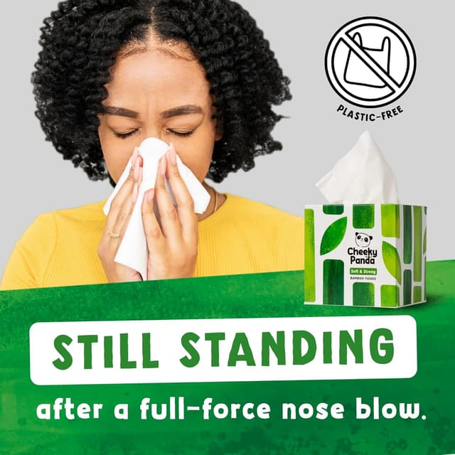 Detalle 2 de The Cheeky Panda Bamboo Tissues 12 Boxes