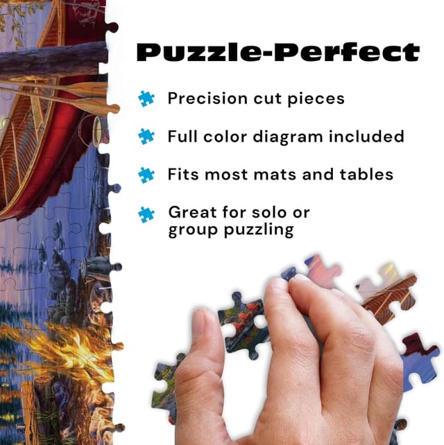 Thumbnail 3 de Buffalo Games Canoe Lake 1000-Piece Puzzle