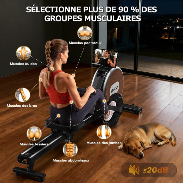 Thumbnail 4 de DMASUN Rameur Musculation 2026 Version