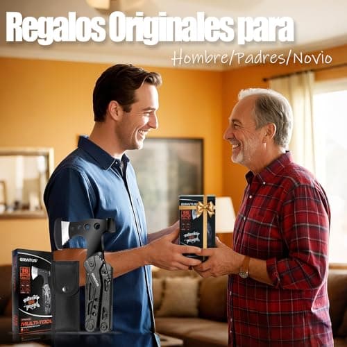 Thumbnail 6 de GIRIAITUS multiherramienta 16 en 1 para acampar con hacha de supervivencia y funda de nailon