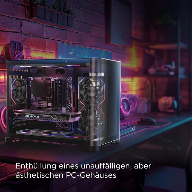 Thumbnail 6 de AsiaHorse Nyota RGB Reverse Gehäuselüfter 140 mm (HDB, 5V ARGB + 12V PWM, 89,77 CFM)