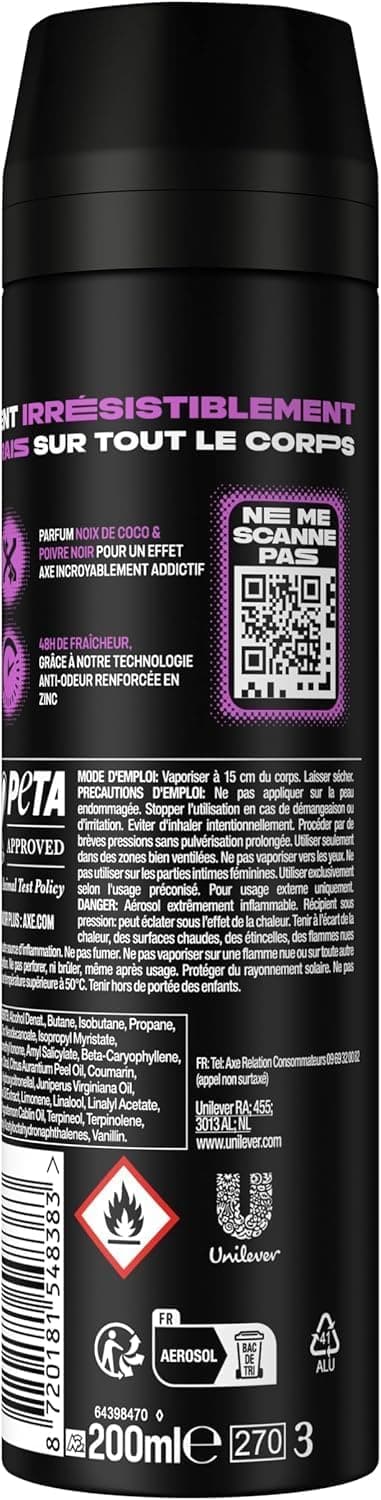 Thumbnail 5 de AXE Provocation — Déodorant spray homme 48h, lot 6×200 ml