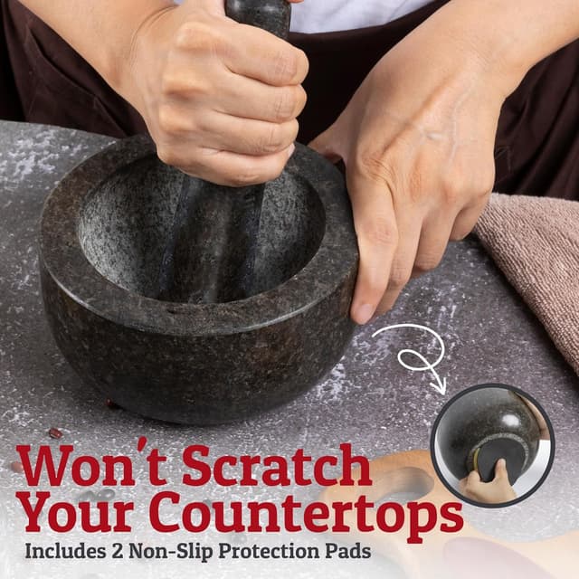 Thumbnail 4 de Priority Chef Heavy Duty Mortar and Pestle 1.5 Cup 🥣