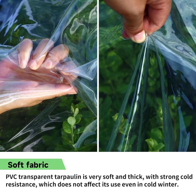 Thumbnail 4 de EASTARP 8'x16' clear vinyl tarp for greenhouse 🏕