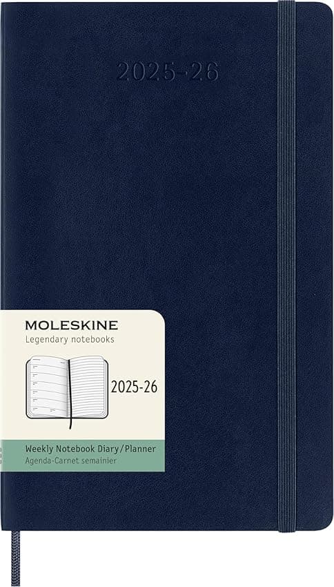Imagen de Moleskine Weekly Planner 2025-2026 Agenda semanal 18 meses 13 x 21 cm en OfertitasTOP