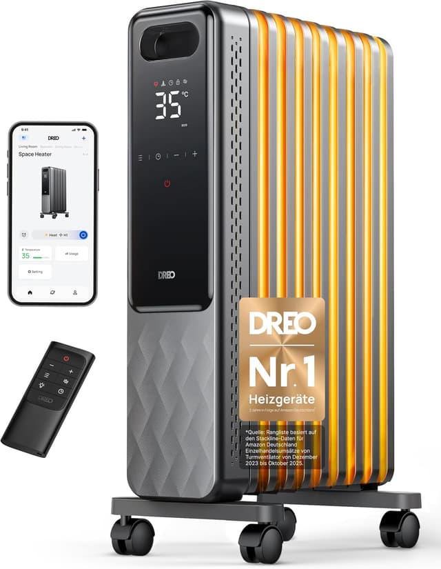 Detalle de Dreo OH310 Ölradiator 2000W Heizkörper