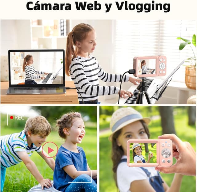 Thumbnail 5 de Cámara Digital 4K 64MP Zoom 18x para principiantes