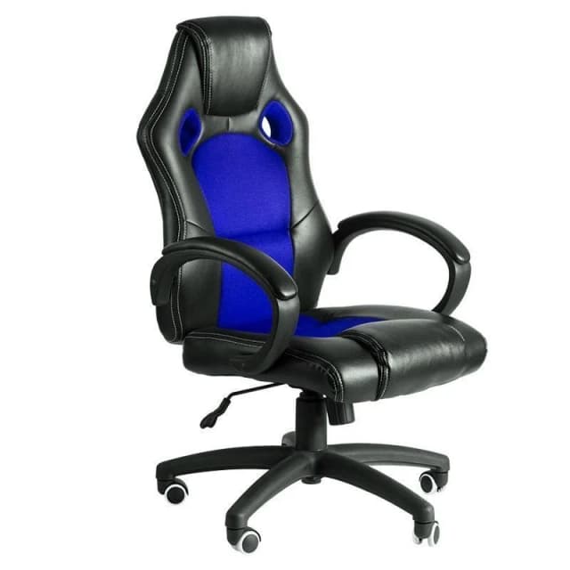 Detalle de Silla Gaming Pro Azul y Negra