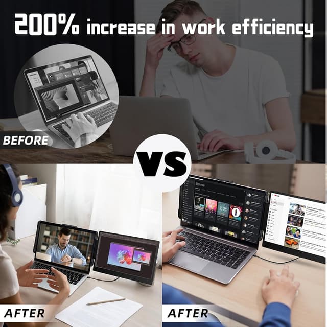 Detalle de Grazz 14 inch IPS laptop screen extender