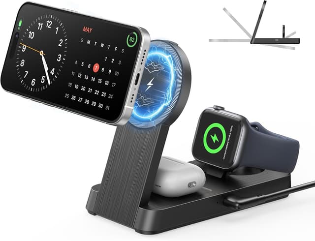 Detalle de Kailwokk 3 in 1 Magnetic Wireless Charger