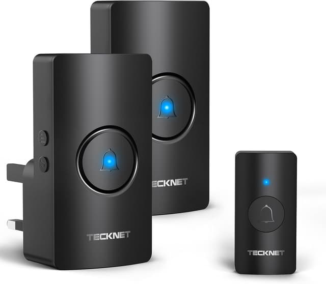 Detalle de TECKNET Wireless Doorbell 2 Receivers