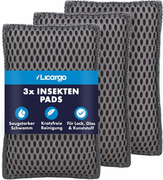 Detalle de LICARGO Insektenschwamm 3er Set, 13x8 cm