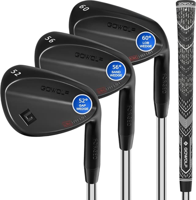 Detalle de Gowolf Forged CNC-Milled Golf Wedges (50–60°) + 69° Options for Right-Hand Players