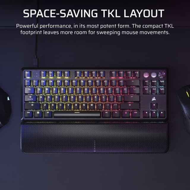 Detalle 2 de Corsair K70 PRO TKL teclado mecánico gaming