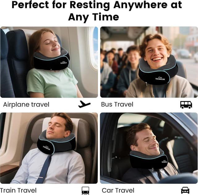 Thumbnail 5 de Memory Foam Nackenkissen Flugzeug mit Aufbewahrungstasche