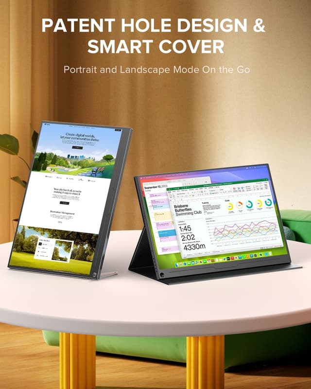 Detalle de UPERFECT QLED portable monitor 16 inch 2.5K