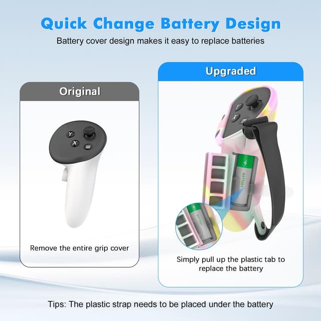 Detalle de Tyasoleil VR Silicone Case Accessory Set for Meta/Oculus Quest 3S