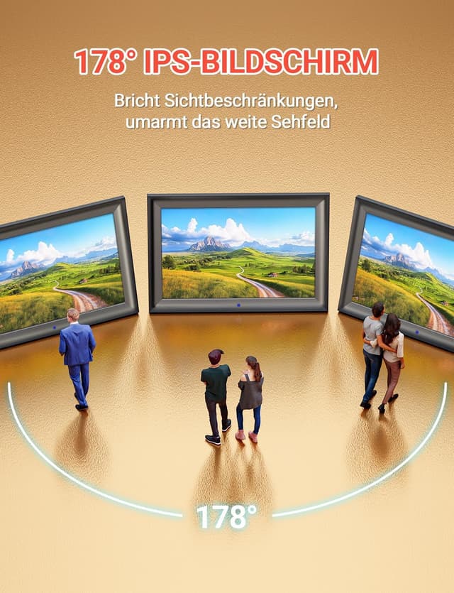 Thumbnail 4 de OBVHNUA Digitaler Bilderrahmen 10,1 Zoll