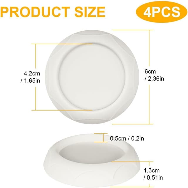 Thumbnail 1 de AOMIG Wandschutz Pads für Treppengitter 4 Stück Elefantenfüße