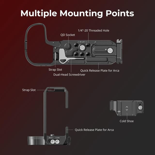 Thumbnail 4 de SMALLRIG 4983B L-Halterung für EOS R5 Mark II