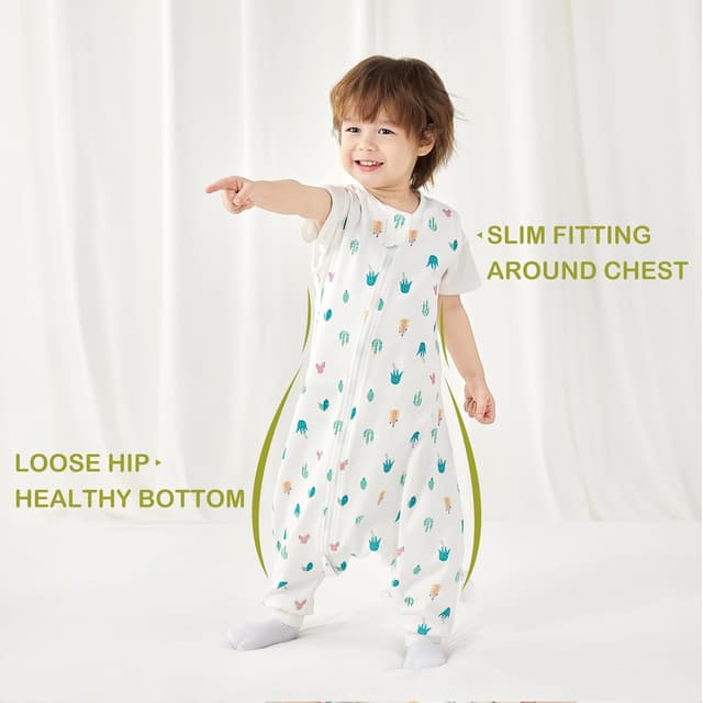 Detalle 2 de Nivolltha sac de couchage bébé 1 TOG en coton 100% avec pieds