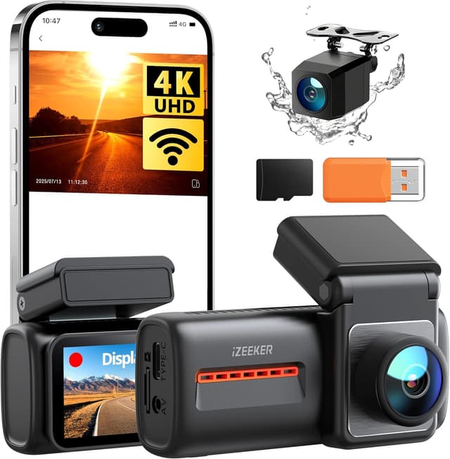 Detalle de iZEEKER Dashcam 4K Frontal y Trasera