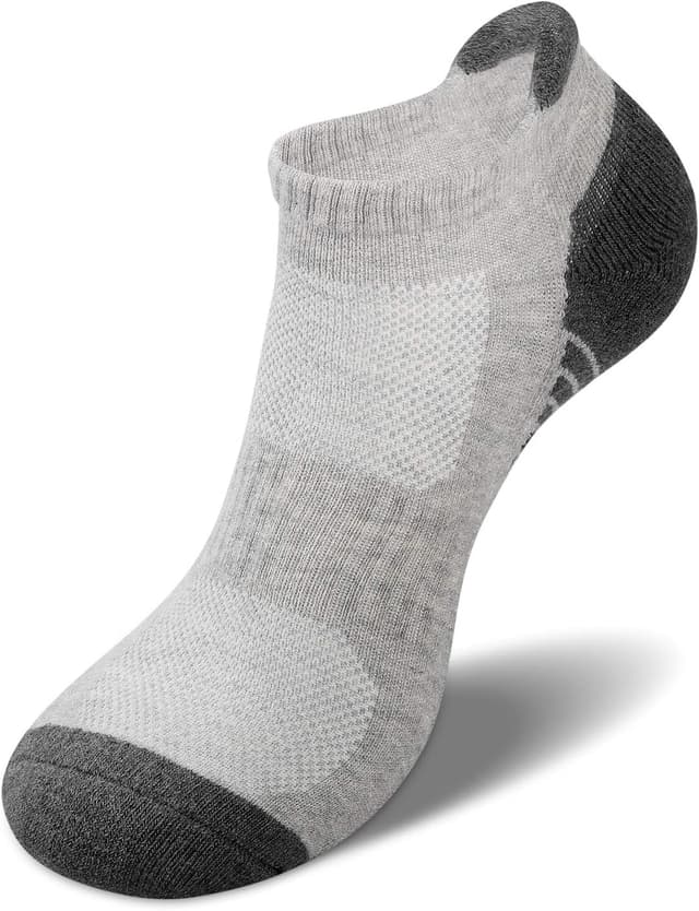 Detalle de Coskefy Thick Cushion Ankle Trainer Socks (6 Pairs) – No odour cotton sports socks for running, gym and walking