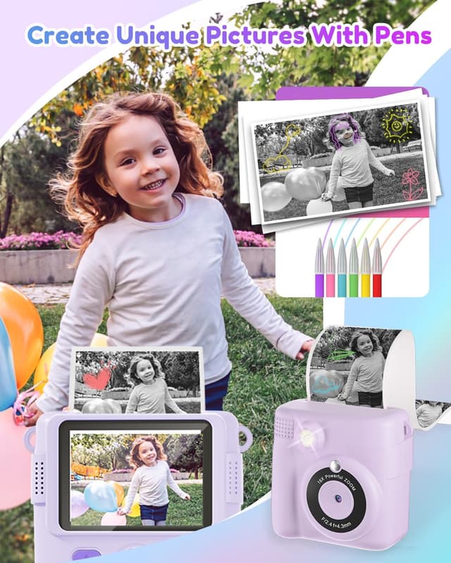 Thumbnail 6 de YORKOO Kids Camera 1080P with 32GB