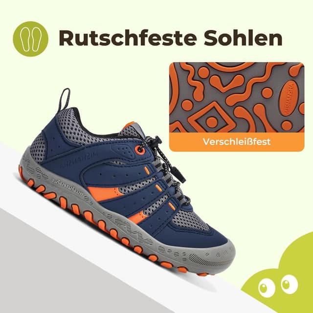 Detalle 2 de Mishansha Kinder-Trekkingschuhe Unisex (Gr. 24–38) – Outdoor-Sportschuhe mit breiter Spitze